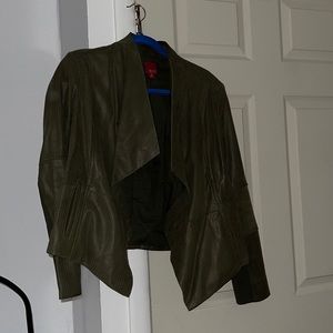 Gili asymmetrical leather jacket